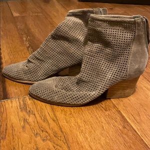 Jeffrey Campbell leather mesh bootie